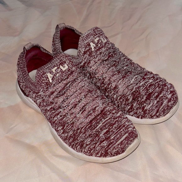 Anthropologie Shoes - APL Maroon Knit Sneakers